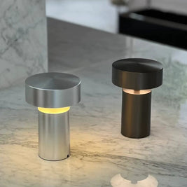 Danish designer Column mushroom bedside lamp modern minimalist usb charging wireless ambience night light