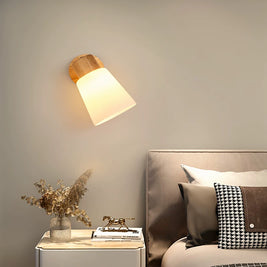 Nordic Minimalist Log Rotatable Bedside Angle Adjustable Personality Creative Aisle Living Room Background Wall Light