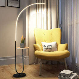 Floor lamp living room sofa side Nordic minimalist shelf bedside lamp creative designer bedroom study fishing light