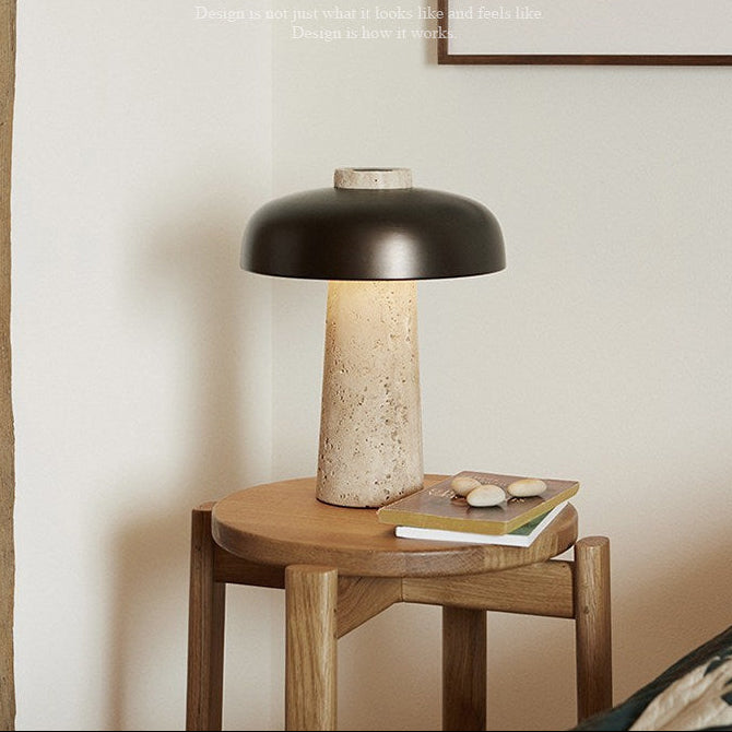 TRAVERTINE DOME Lamp