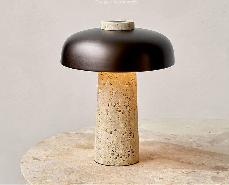 TRAVERTINE DOME Lamp