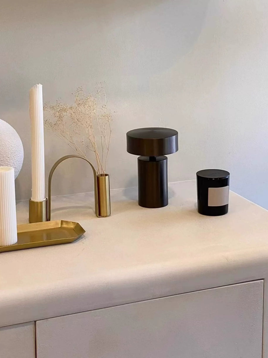 Danish designer Column mushroom bedside lamp modern minimalist usb charging wireless ambience night light