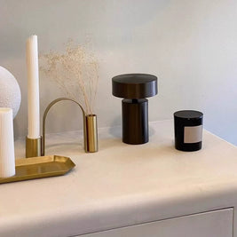 Danish designer Column mushroom bedside lamp modern minimalist usb charging wireless ambience night light