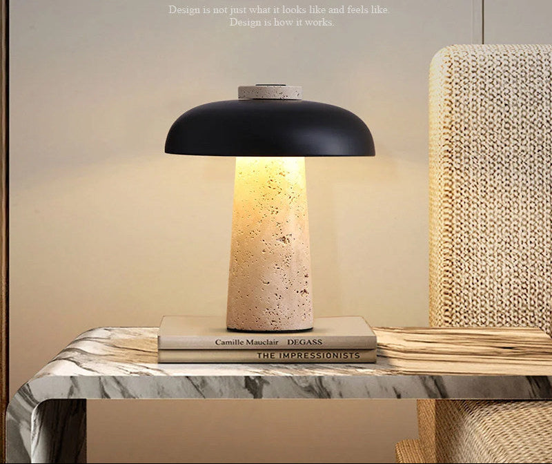 TRAVERTINE DOME Lamp