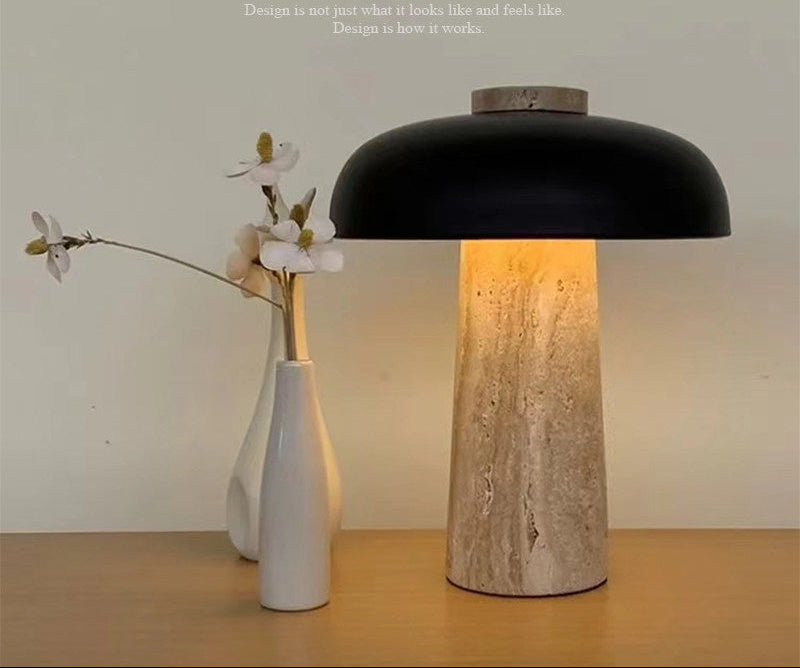 TRAVERTINE DOME Lamp