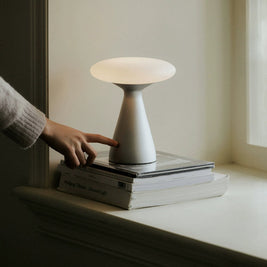 Denmark vintage mushroom atmosphere table lamp simple dimmable night lamp bedroom bedside living room dining room charging table lamp