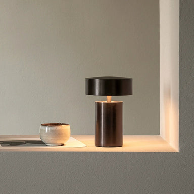 Danish designer Column mushroom bedside lamp modern minimalist usb charging wireless ambience night light