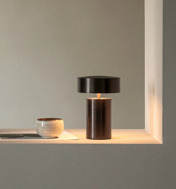 Danish designer Column mushroom bedside lamp modern minimalist usb charging wireless ambience night light