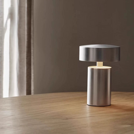 Danish designer Column mushroom bedside lamp modern minimalist usb charging wireless ambience night light