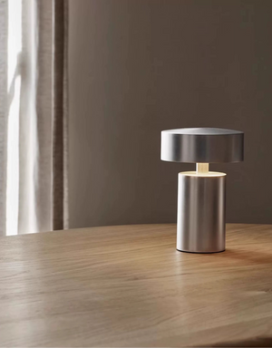 Danish designer Column mushroom bedside lamp modern minimalist usb charging wireless ambience night light