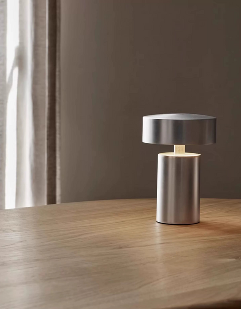 Danish designer Column mushroom bedside lamp modern minimalist usb charging wireless ambience night light