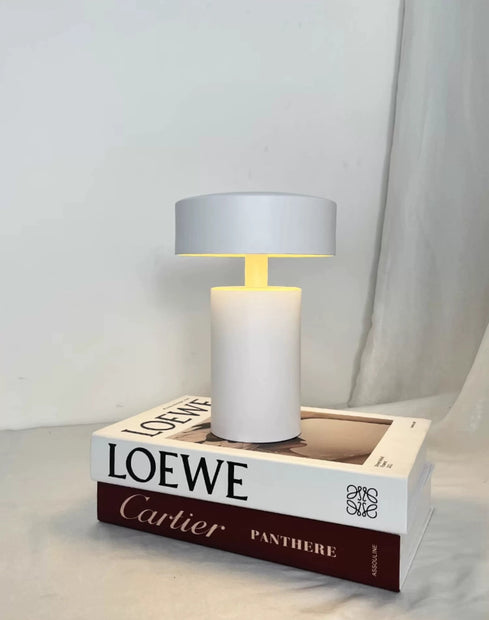 Danish designer Column mushroom bedside lamp modern minimalist usb charging wireless ambience night light