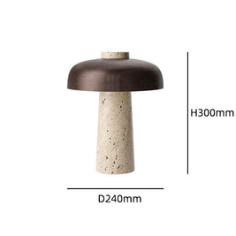 TRAVERTINE DOME Lamp