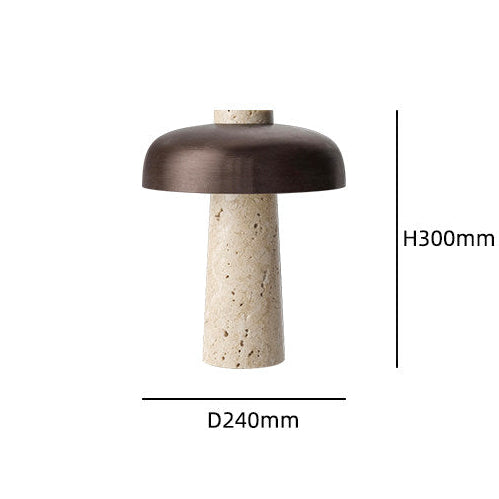 TRAVERTINE DOME Lamp